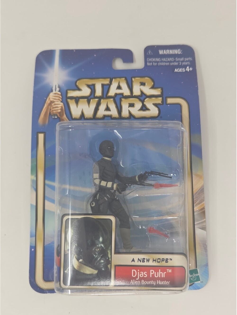 Star Wars A New Hope Djas Puhr Alien Bounty Hunter Hasbro 2002 New Action Figure